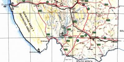 نقشه از جنوب نامیبیا