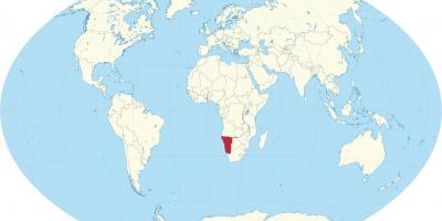 نامیبیا محل بر روی نقشه جهان