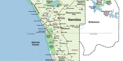 نقشه نامیبیا